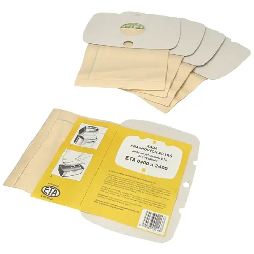Autentikus Porzsák, papír 3db-os (eredeti) ETA porszívó pl: ETA 400/2400/5786