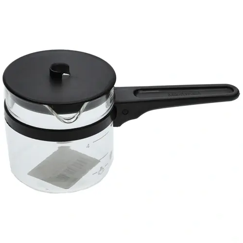 4 személyes Kiöntő, fekete, nyéllel, tetővel UNIVERZÁLIS kávéfőző Csak ma