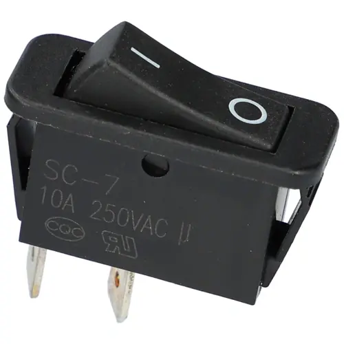 10A/250V AC Billenőkapcsoló, fekete, számos, szögletes VINCHI páraelszívó / RENDELÉSRE Utolsó esély