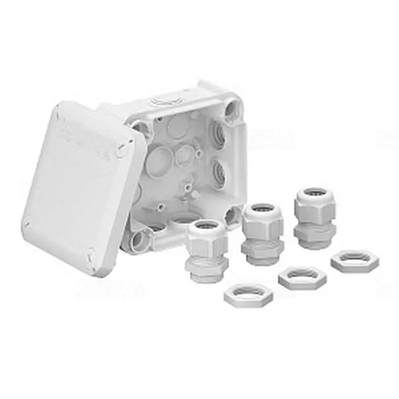 Expressz szállítás OBO Kötődoboz 114x114x57 tömszelencével T60 M25 NL2007922 világosszürke