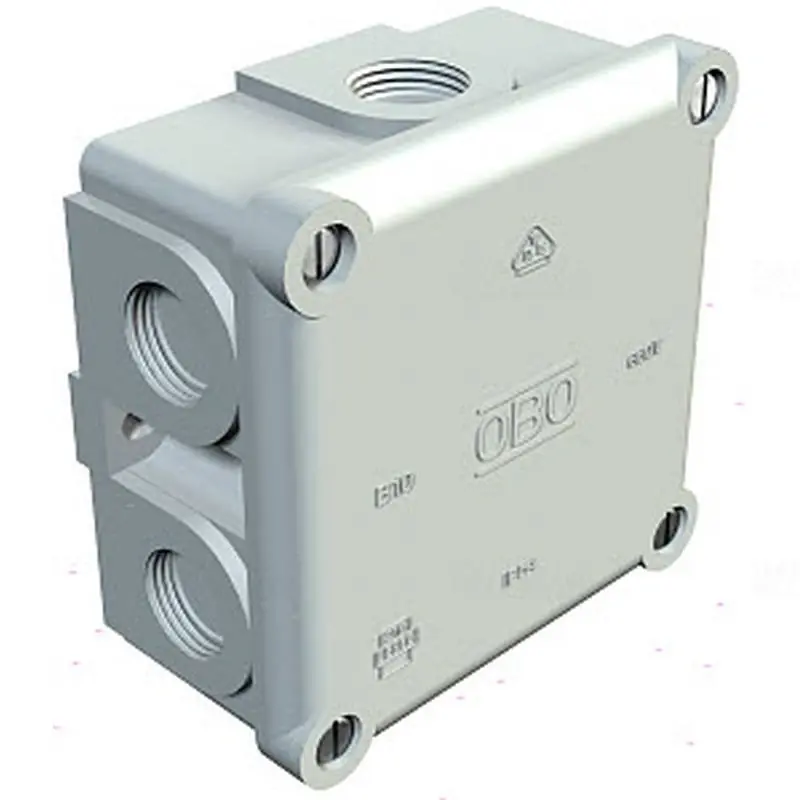 Kötődoboz91x91x51 B 10 M 5 világosszürke OBO 2002140 Gyors szállítás