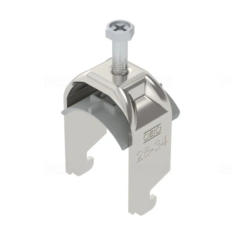 OBO BBS kengyeles bilincs N-kivitel rozsdamentes acél 1 kábel részére műanyag nyomóvályúval 28-34mm, 11-12mm résszélességhez BS-N1-K-34 A2 1188126 Pénzvisszafizetés