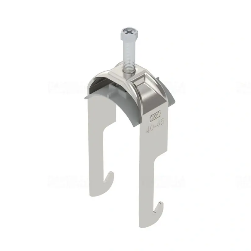 Prémium OBO BBS kengyeles bilincs W-kivitel rozsdamentes acél 1 kábel részére műanyag nyomóvályúval 40-46mm, 40mm szögvashoz BS-W1-K-46 A2 1187838