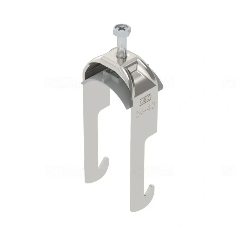 Utolsó esély OBO BBS kengyeles bilincs W-kivitel rozsdamentes acél 1 kábel részére műanyag nyomóvályúval 34-40mm, 40mm szögvashoz BS-W1-K-40 A2 1187832