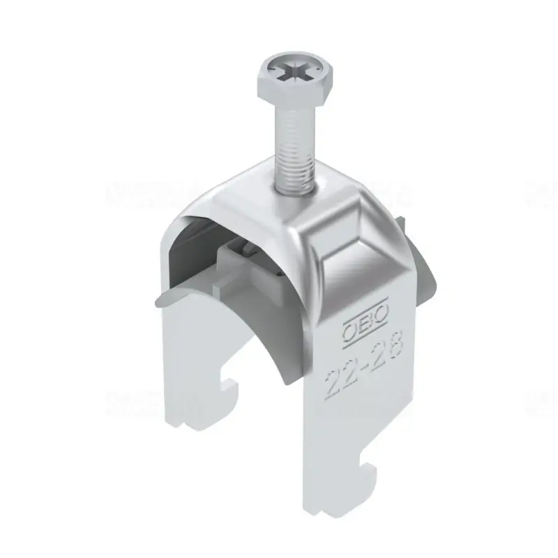 Expressz szállítás OBO BBS kengyeles bilincs N-kivitel alumínium 1 kábel részére műanyag nyomóvályúval 22-28mm, 11-12mm résszélességhez BS-N1-K-28 ALU 1187320