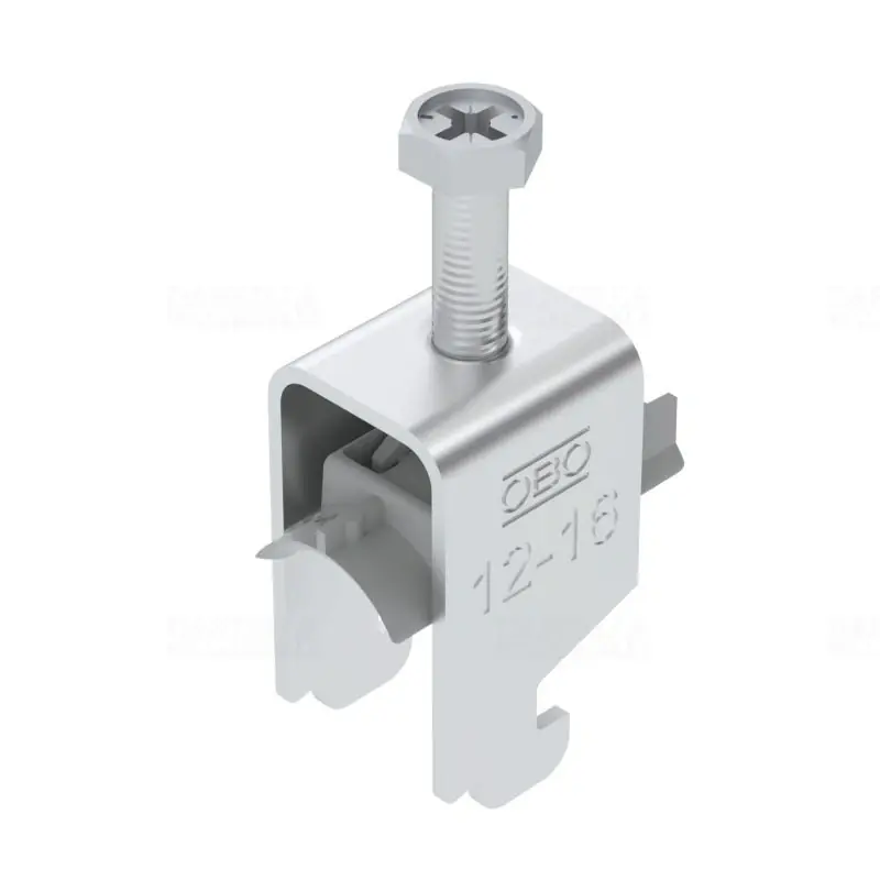 Akció OBO BBS kengyeles bilincs N-kivitel alumínium 1 kábel részére műanyag nyomóvályúval 12-16mm, 11-12mm résszélességhez BS-N1-K-16 ALU 1187308