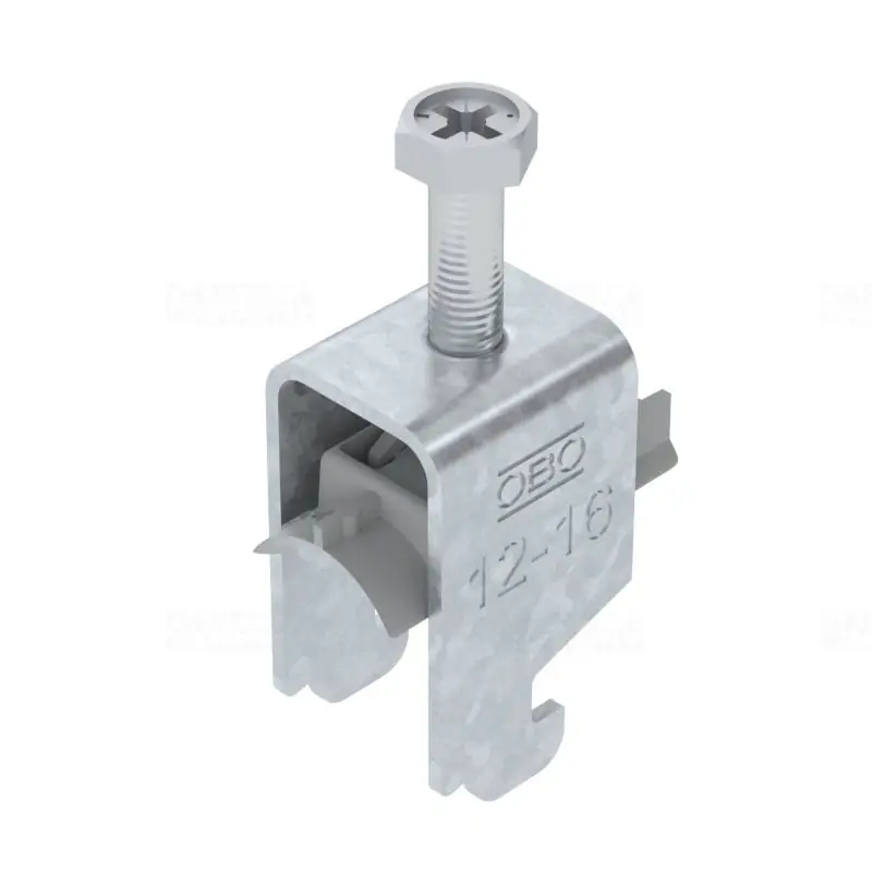 Alacsony ár OBO BBS kengyeles bilincs N-kivitel tűzihorganyzott 1 kábel részére műanyag nyomóvályúval 12-16mm, 11-12mm résszélességhez BS-N1-K-16 FT 1187208