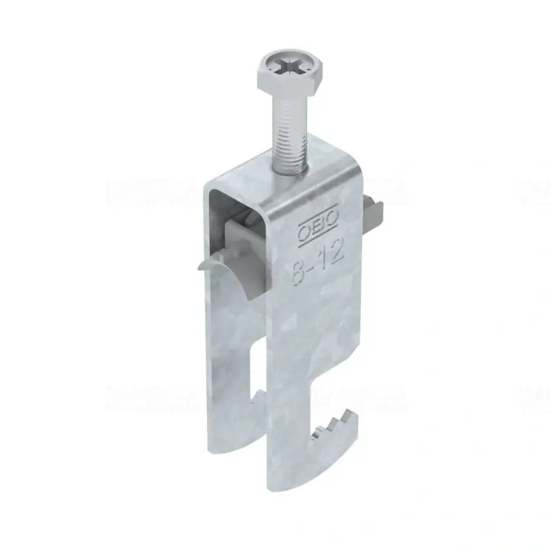 OBO BBS kengyeles bilincs F-kivitel tűzihorganyzott 2 kábel részére műanyag nyomóvályúval8-12mm, 4-12mm laposvashoz BS-F2-K-12 FT 1187603 Prémium