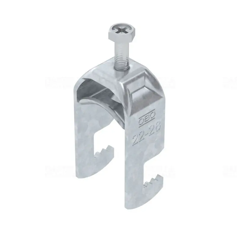 OBO BBS kengyeles bilincs F-kivitel tűzihorganyzott 1 kábel részére fém nyomóvályúval 22-28mm, 4-12mm laposvashoz BS-F1-S-28 FT 1187420 Népszerű