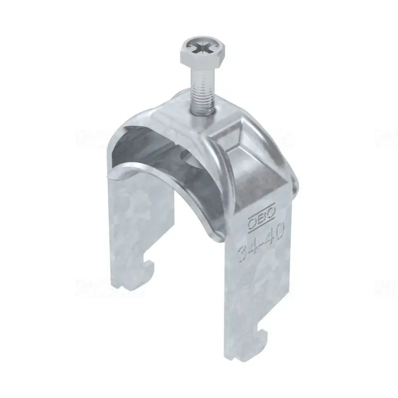 OBO BBS kengyeles bilincs N-kivitel tűzihorganyzott 1 kábel részére fém nyomóvályúval 34-40mm, 11-12mm résszélességhez BS-N1-S-40 FT 1187032 Kiárusítás