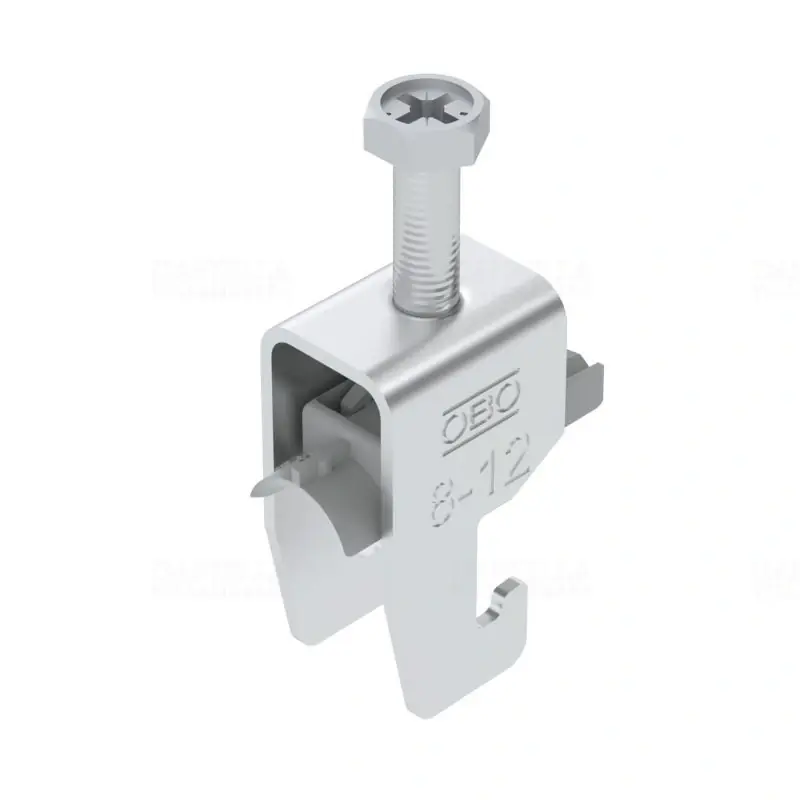 Népszerű OBO BBS kengyeles bilincs U-kivitel alumínium 1 kábel részére műanyag nyomóvályúval8-12mm, 18-22mm résszélességhez BS-U1-K-12 ALU 1186902