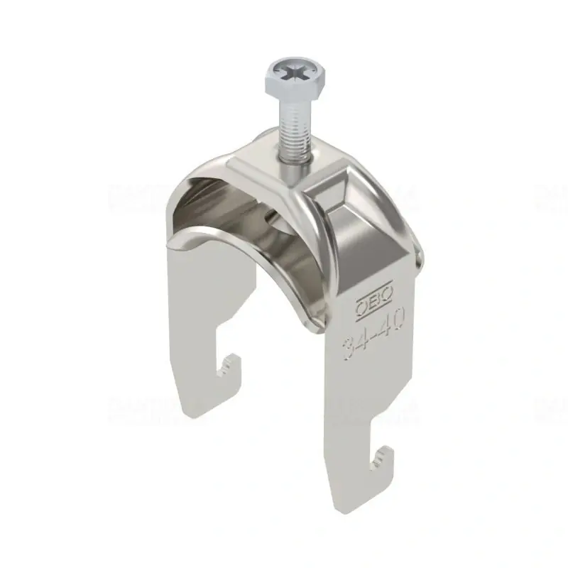 OBO BBS kengyeles bilincs U-kivitel rozsdamentes acél 1 kábel részére fém nyomóvályúval 34-40mm, 18-22mm résszélességhez BS-U1-S-40 A4 1186636 Prémium