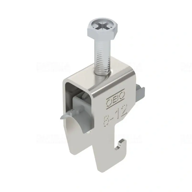OBO BBS kengyeles bilincs U-kivitel rozsdamentes acél 1 kábel részére műanyag nyomóvályúval8-12mm, 18-22mm résszélességhez BS-U1-K-12 A2 1186802 Újdonság