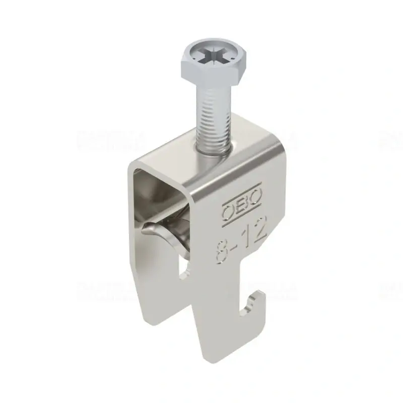 Újdonság OBO BBS kengyeles bilincs U-kivitel rozsdamentes acél 1 kábel részére fém nyomóvályúval8-12mm, 18-22mm résszélességhez BS-U1-S-12 A4 1186602
