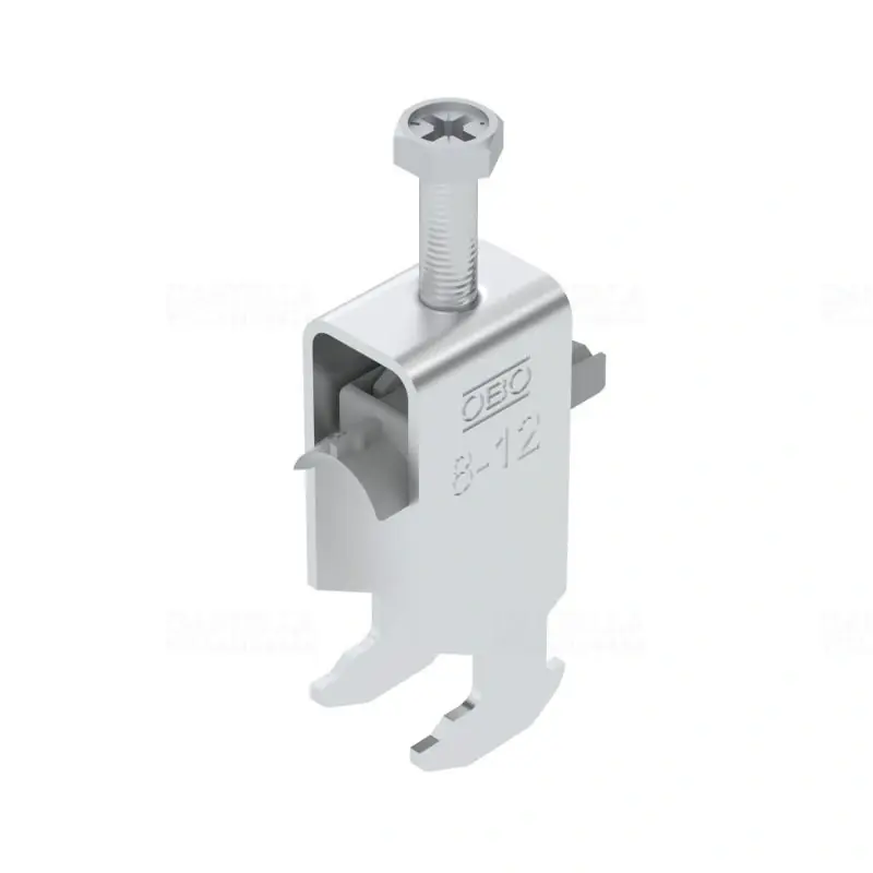 Akció OBO BBS kengyeles bilincs H-kivitel alumínium 2 kábel részére műanyag nyomóvályúval8-12mm, 16-17mm résszélességhez BS-H2-K-12 ALU 1186403