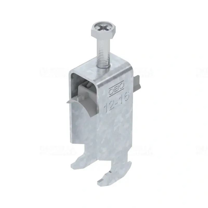 OBO BBS kengyeles bilincs H-kivitel tűzihorganyzott 2 kábel részére műanyag nyomóvályúval 12-16mm, 16-17mm résszélességhez BS-H2-K-16 FT 1186210 Alacsony ár