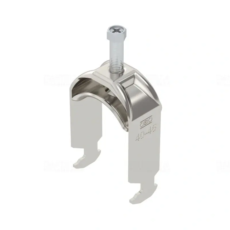 Eredeti OBO BBS kengyeles bilincs H-kivitel rozsdamentes acél 1 kábel részére fém nyomóvályúval 40-46mm, 16-17mm résszélességhez BS-H1-S-46 A2 1186142