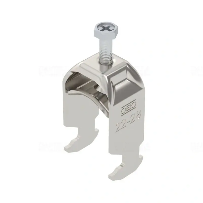 OBO BBS kengyeles bilincs H-kivitel rozsdamentes acél 1 kábel részére fém nyomóvályúval 22-28mm, 16-17mm résszélességhez BS-H1-S-28 A2 1186122 Kiárusítás