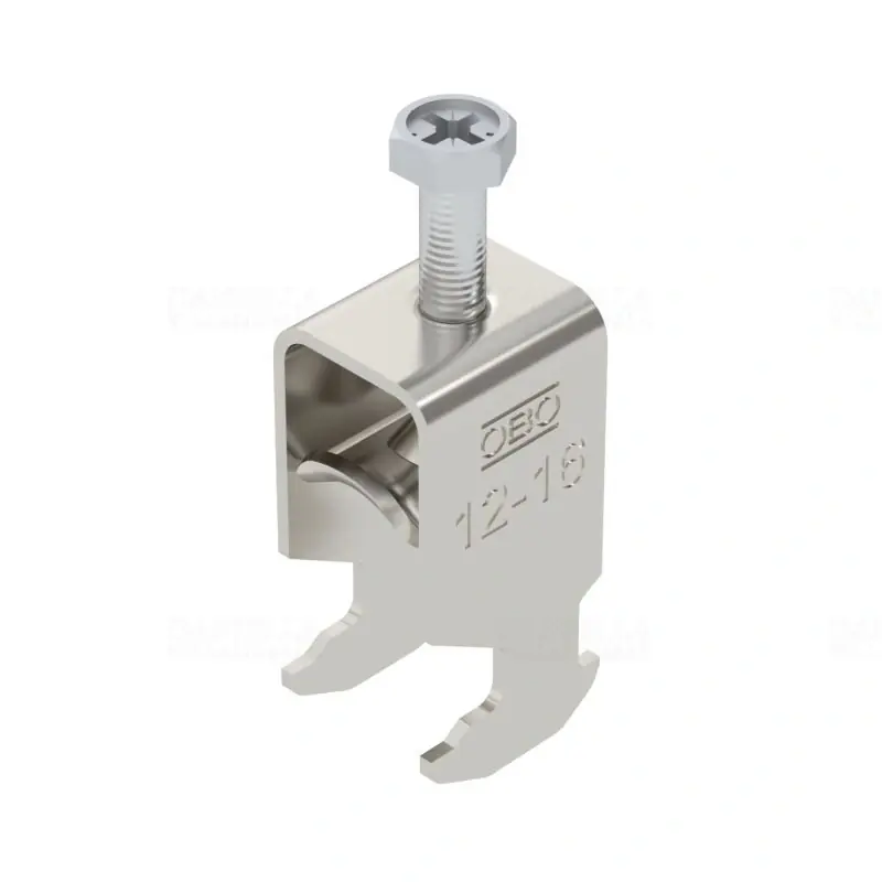 OBO BBS kengyeles bilincs H-kivitel rozsdamentes acél 1 kábel részére fém nyomóvályúval 12-16mm, 16-17mm résszélességhez BS-H1-S-16 A2 1186109 Csak ma