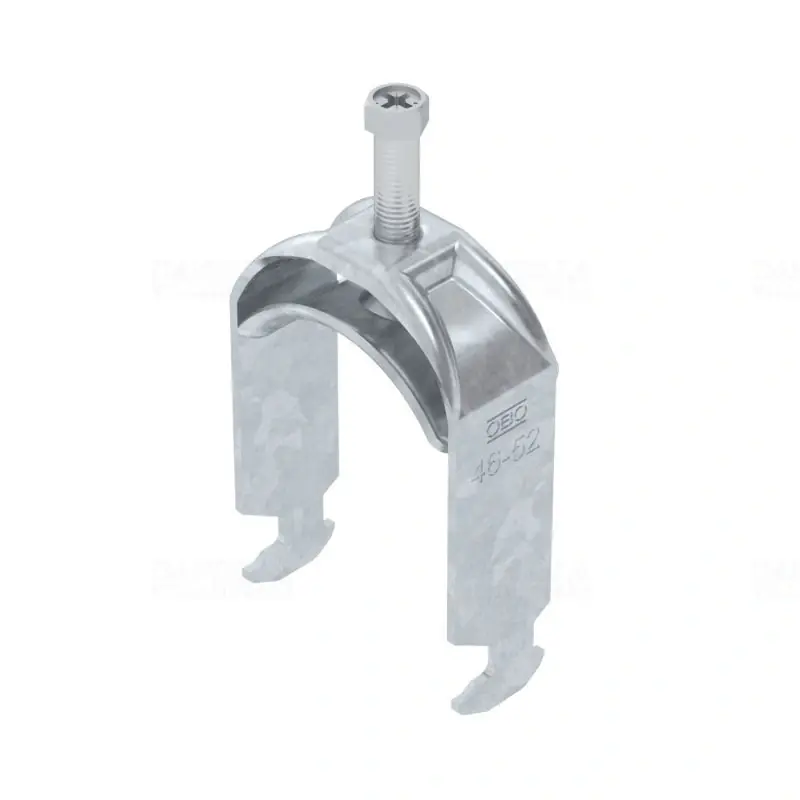 Korlátozott ajánlat OBO BBS kengyeles bilincs H-kivitel tűzihorganyzott 1 kábel részére fém nyomóvályúval 46-52mm, 16-17mm résszélességhez BS-H1-S-52 FT 1186049