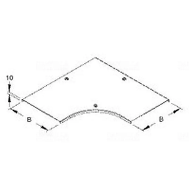 NIEDAX RESDV 100 Kábeltálca síkidom fedél síkidom 90 fok-hoz, szél: 104 mm RESDV100 NIEDAX RESDV100 NIEDAX Pénzvisszafizetés