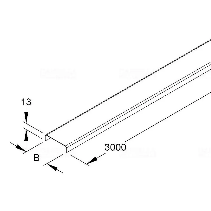 Legjobb ár Kábeltálca fedél50 RD-F retesz nélkül, tüzih.