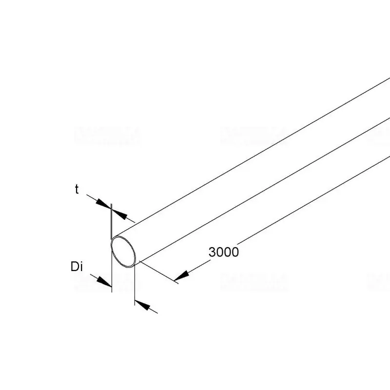 Acélpáncélcső 20 mm átmérő, tűzihorganyzott 3000mm IESR 20 F Autentikus