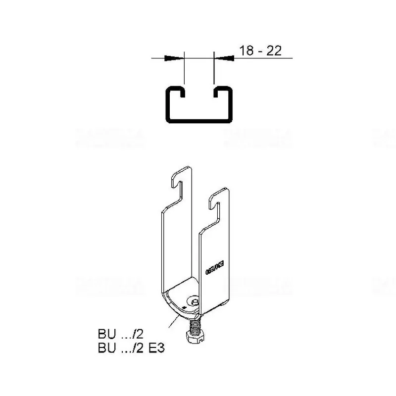 Kengyeles bilincs, 2 kábel, D 26-30 mm, 18-22 rés BU302 NIEDAX BU302 NIEDAX Kiárusítás
