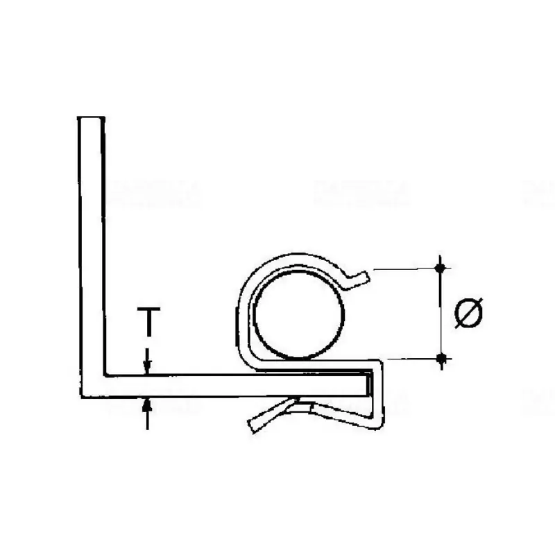 Autentikus Kábel bilincs peremes ECM-2532