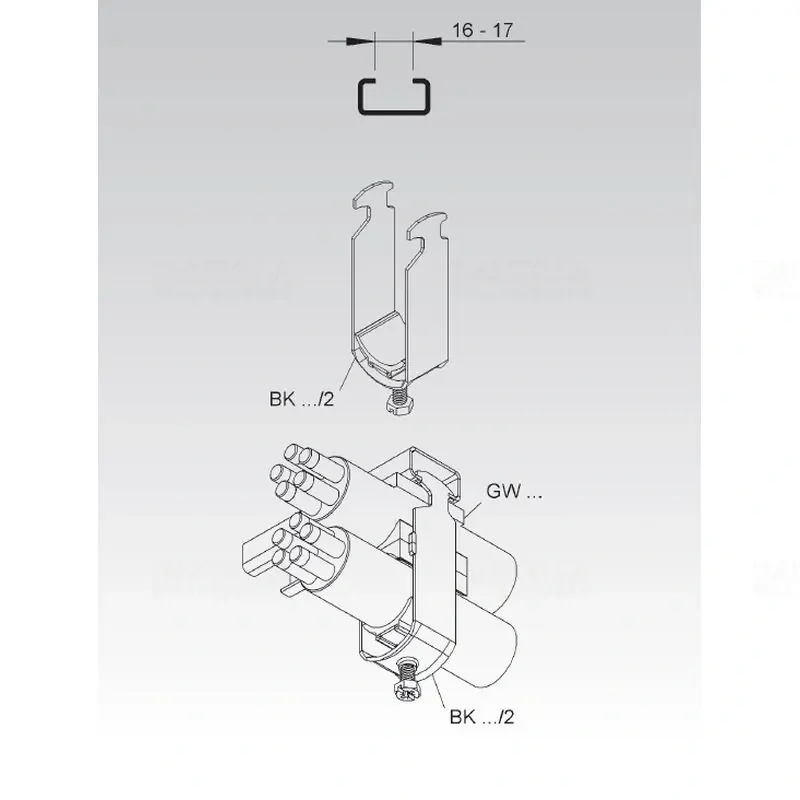 Rendeld meg most Kengyeles bilincs, 2 kábel, D 18-22 mm, 16-17 rés BK222 NIEDAX BK222 NIEDAX