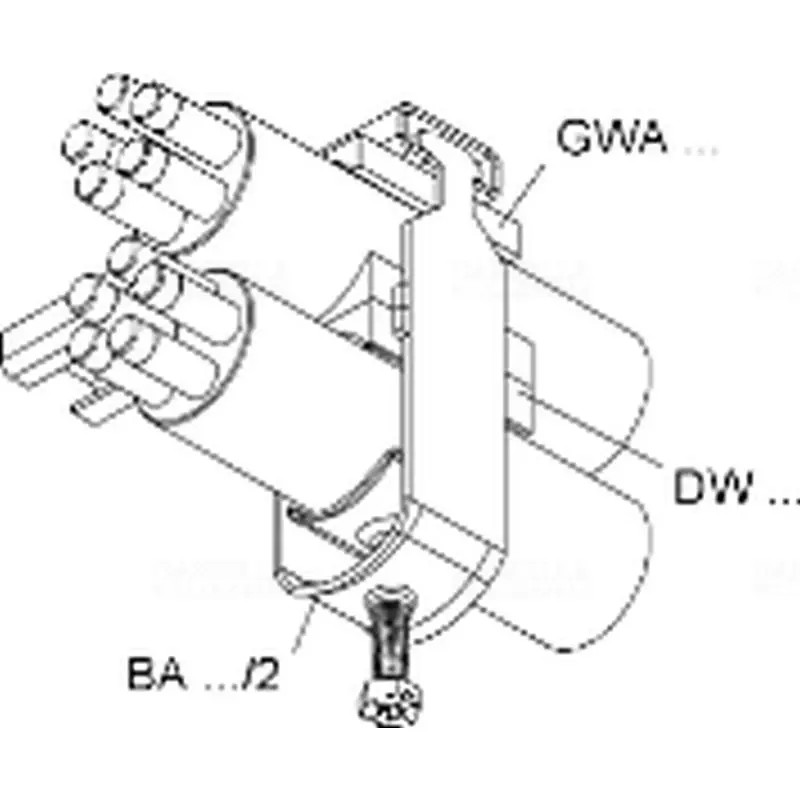 Kalapácsfejű rögzítőbilincs, 2 kábel, 22-26 mm BA262 NIEDAX BA262 NIEDAX Újdonság
