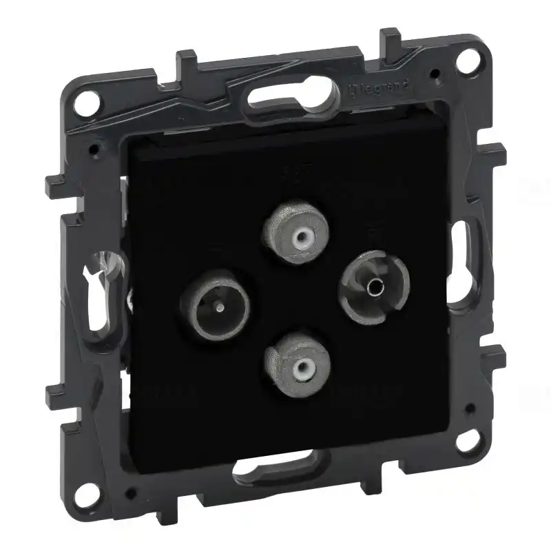 Niloé Step fekete TV-R-SAT-SAT csillagpontos aljzat (1,5 dB) 863582 Legrand Csak ma