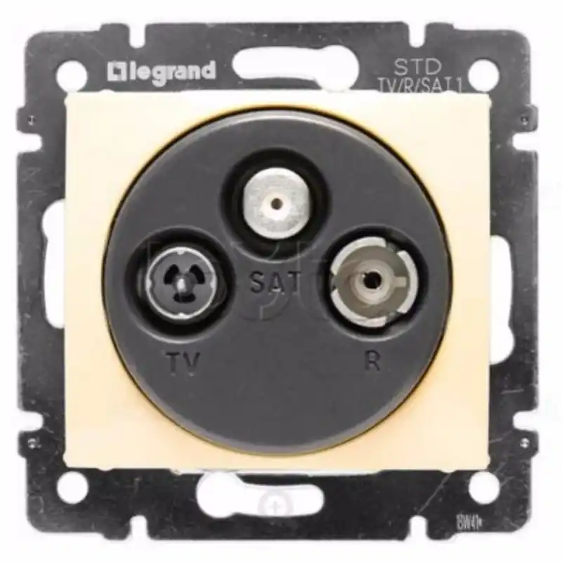 Olcsó Legrand 774336 Valena TV/RD/SAT aljzat, végzáró, 10 dB, elefántcsont