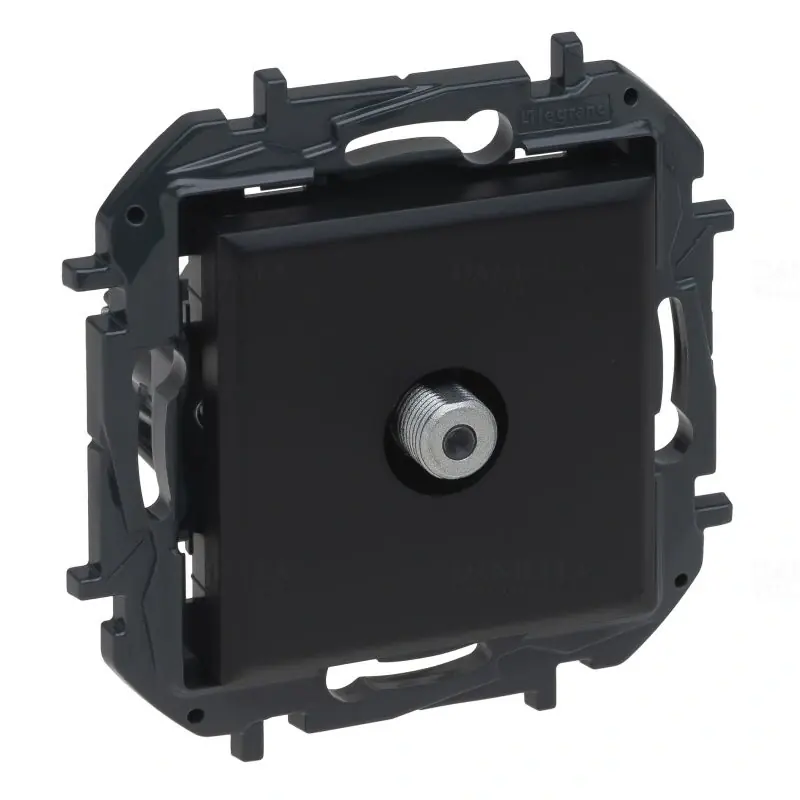 Ajánlat Niloé Step fekete TV végzáró aljzat F típus (1,5 dB) 863575B Legrand