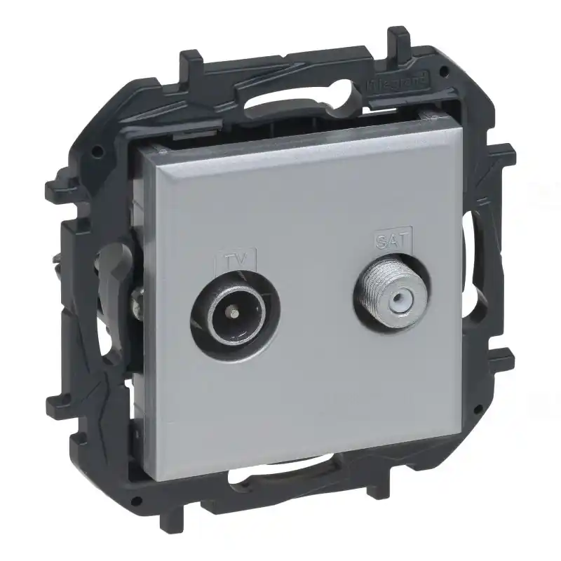 Népszerű Niloé Step alumínium TV-SAT csillagpontos aljzat (1,5 dB) 863383B Legrand