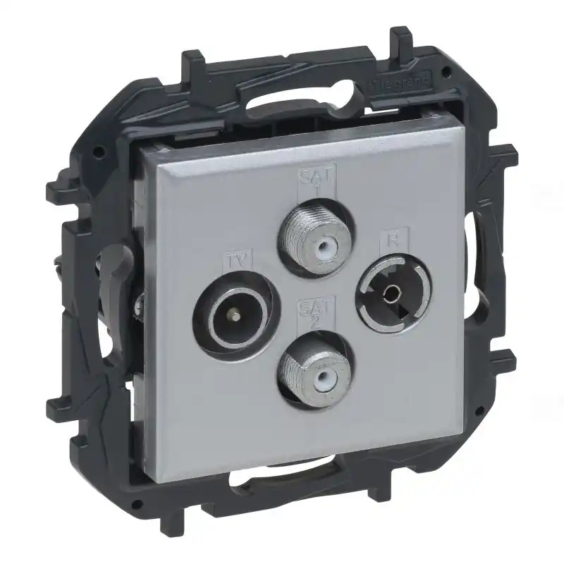 Niloé Step alumínium TV-R-SAT-SAT csillagpontos aljzat (1,5 dB) 863382B Legrand Expressz szállítás