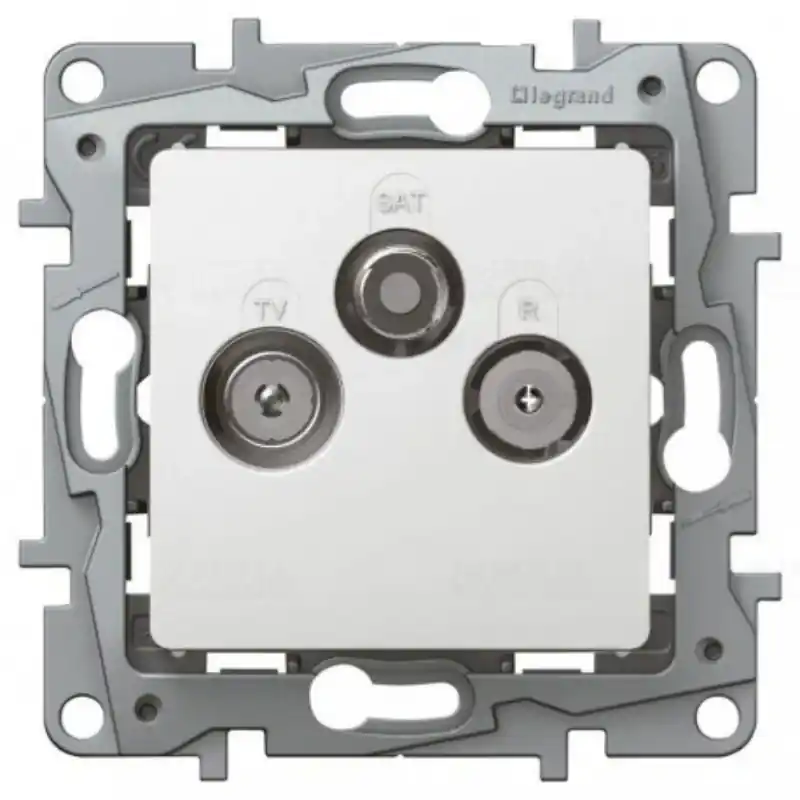Vedd meg most Legrand 764565 Niloé TV-RD-SAT aljzat 10dB végzáró, fehér