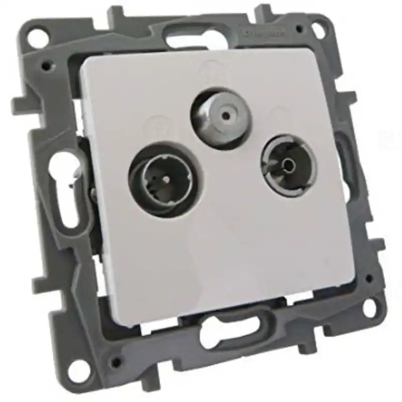 Legrand 764563 Niloé TV-RD-SAT aljzat 1,5dB végzáró, fehér Vedd meg most