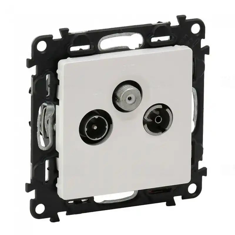 Rendeld meg most Legrand 753165 Valena Life TV/RD/SAT aljzat, 14 dB, átmenő, fehér