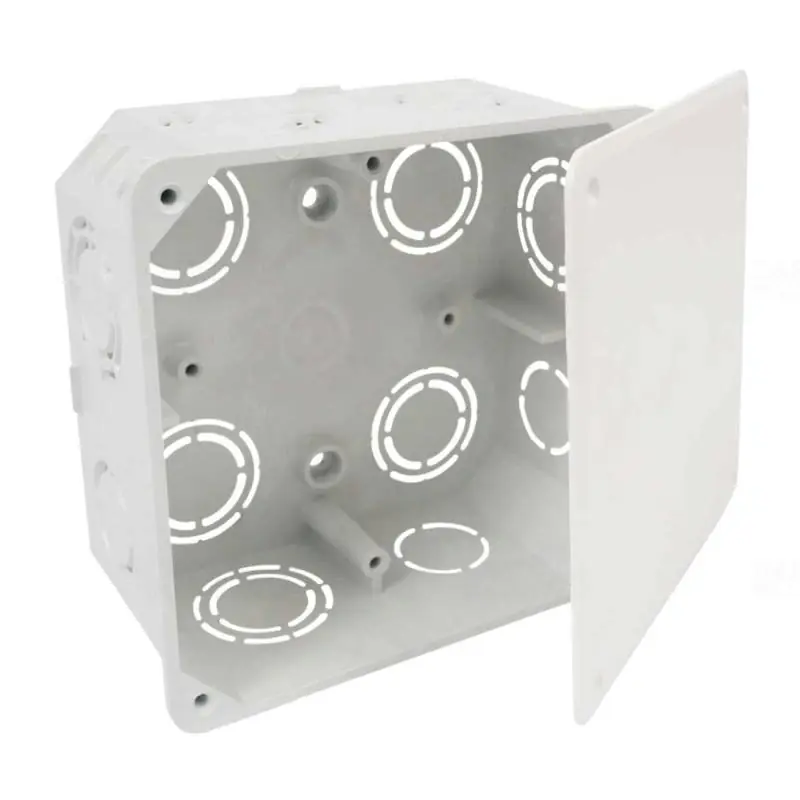 Vedd meg most Elosztódoboz - KO107x107x50mm fedéllel, szürke PVC, KO 100 KA Kopos