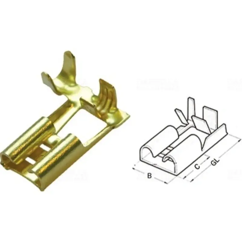 Csak ma Haupa Csúszósaru hüvely 0,5-1,0/6,3x0,8 280060 Végén kábelstoppal