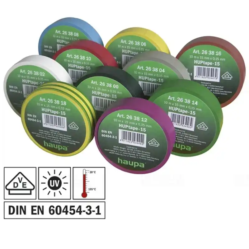Prémium Szigetelő szalag 15mm x 10m Rainbow-Pack H-263820
