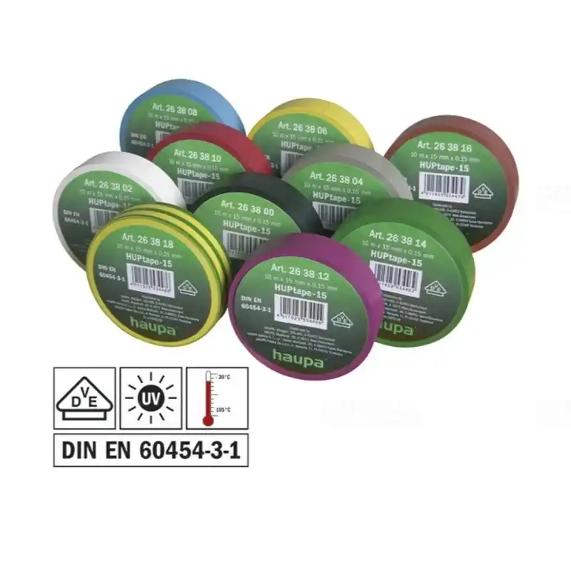 Kiváló minőség Szigetelő szalag 15mm x 20m Rainbow-Pack időjárás-UV-álló H-263861