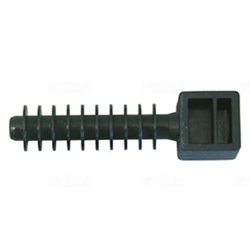 Népszerű Kábelkötegelő szerelő tappancs, 37x13x9.2 mm fekete, tiplis 262172 Haupa