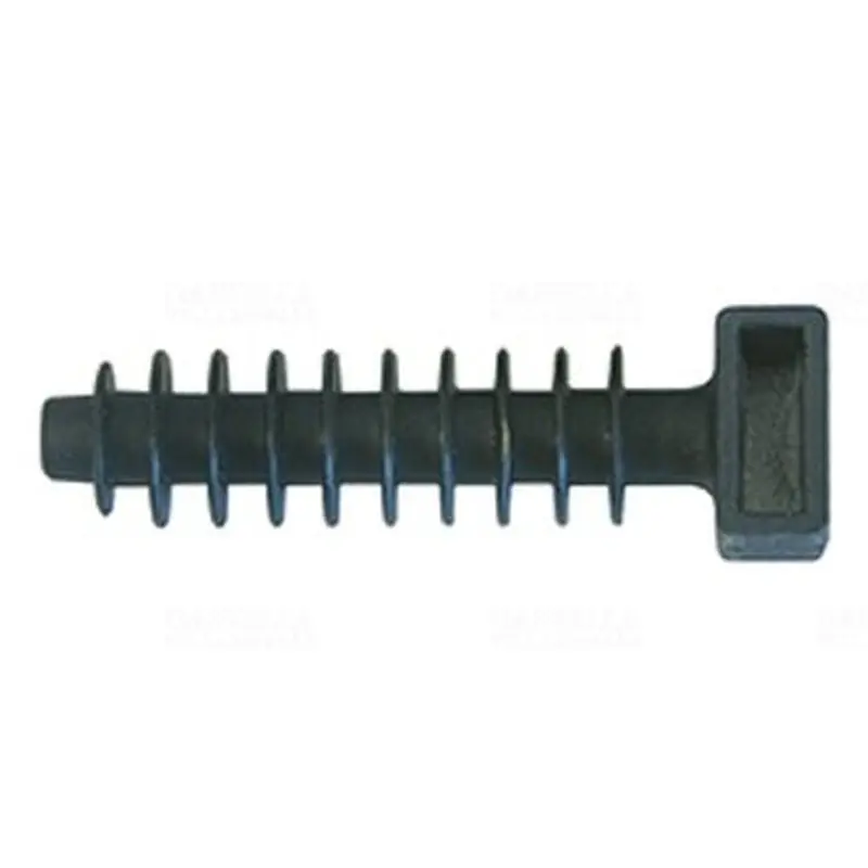 Ajánlat Kábelkötegelő szerelő tappancs, 37x 6.5x9.2 mm fekete, tiplis 262170 Haupa