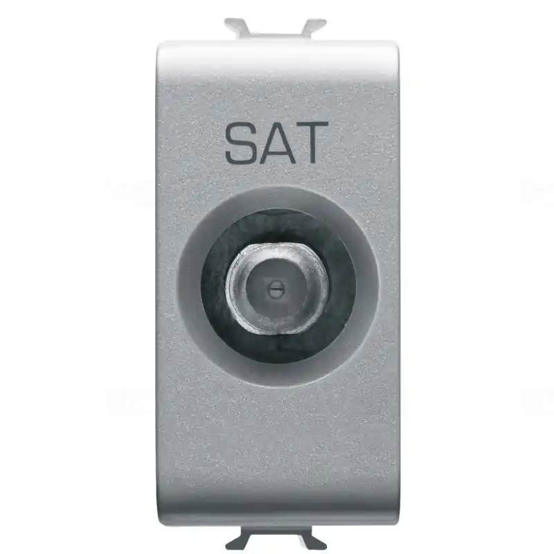 Chorus titánium TV-SAT aljzat, átmenő 10dB, 1 modulos GW14373 Gewiss Csak ma