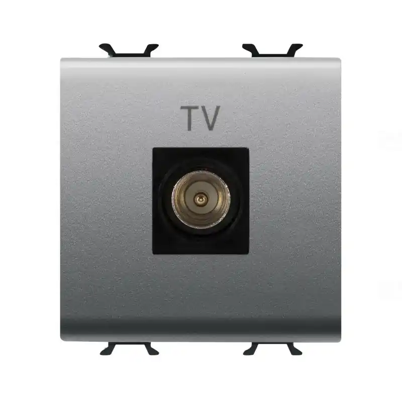 Legjobb ár Chorus titánium TV aljzat, végzáró, 2 modulos GW14367 Gewiss