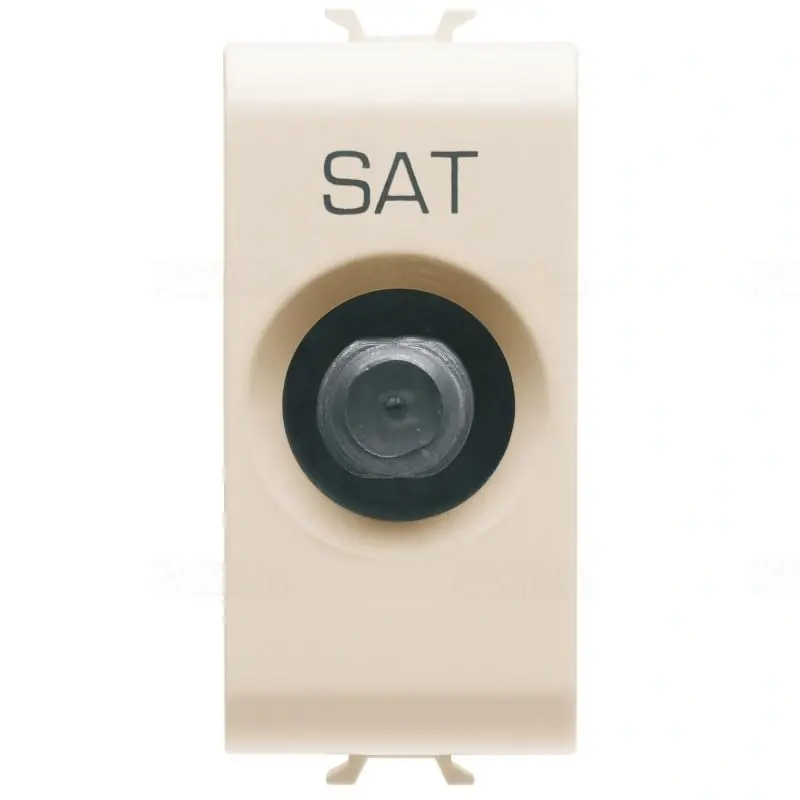 Gyors szállítás Chorus elefántcsont TV-SAT aljzat, végzáró, 1 modulos GW11371 Gewiss