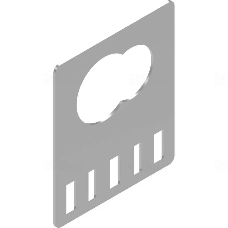 Alacsony ár BAKS URP4 csőtartó 40/50mm átmérőjű csövekhez kábeltálcára, kábellétrára 130x110x2mm 960302