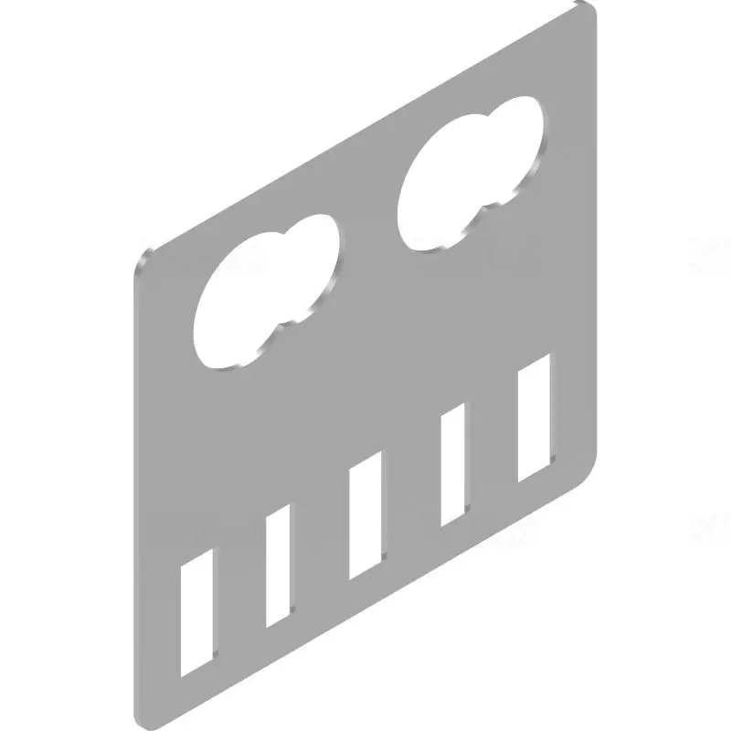 Expressz szállítás BAKS URP2 csőtartó 20/25mm átmérőjű csövekhez kábeltálcára, kábellétrára 100x110x1,5mm 960300